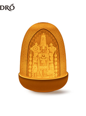 LLADRO/雅致印度神像浮雕香薰灯摆件家居装饰品圣诞礼物装饰灯