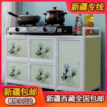 Xinjiang Tibetan Bowl Cabinet Home Kitchen Cabinet Simple Cupboard Cabinet Lockers Dining Side Tea Water Cabinet Hearth Cabinet Kitchen
