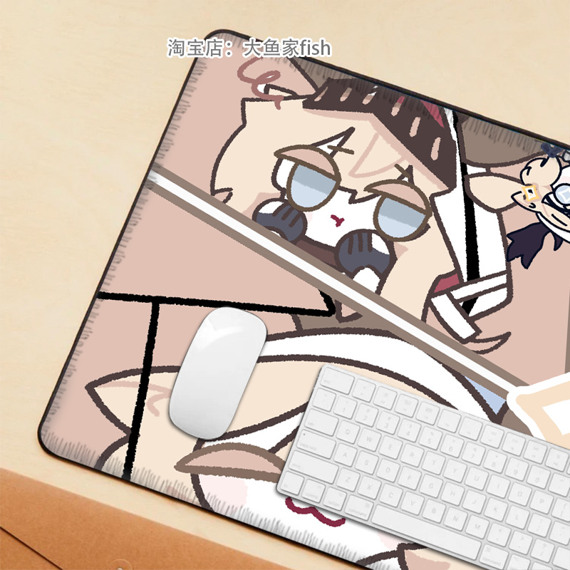明日方舟 薇薇安娜 鼠标垫 大号 办公桌垫键盘垫 锁边鼠标垫 防滑 - 图2