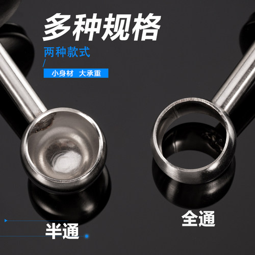 衣柜挂衣杆托 不锈钢管座固定托晾衣杆底座法兰座圆头毛巾杆配件 - 图2