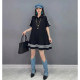 Summer POLO collar striped t-shirt dress slim