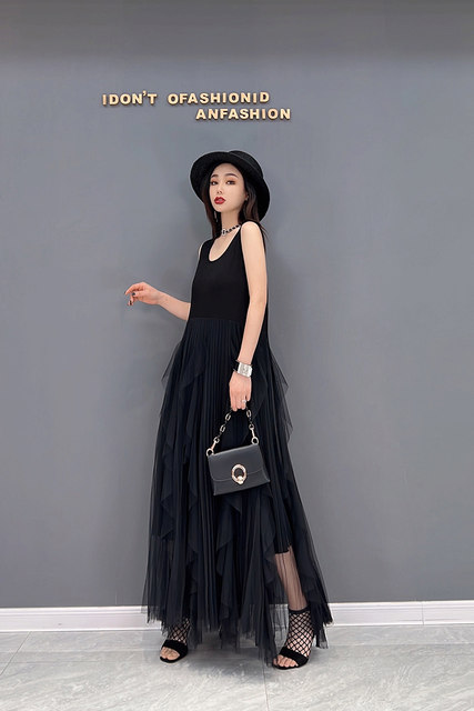 2026 ພາກຮຽນ spring ຄົນອັບເດດ: ໃຫມ່ Dress Vest ຕາຫນ່າງ Splicing Temperament Casual ເຄື່ອງນຸ່ງຫົ່ມຂອງແມ່ຍິງ