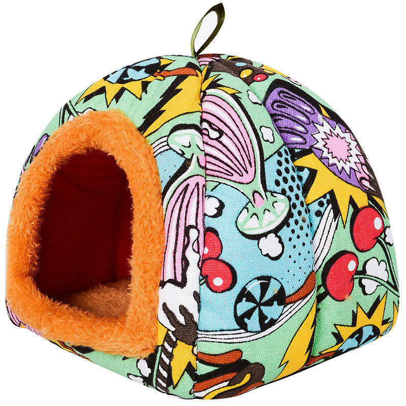 小型宠物棉窝刺猬仓鼠龙猫蜜袋鼬松鼠荷兰猪兔子鸟房冬季保暖睡窝,淘宝优惠券,粉丝福利购,淘宝优惠卷