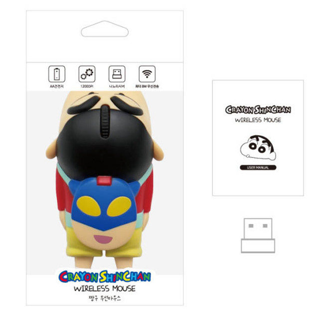 Korean genuine USB wireless mouse Crayon Shin-chan