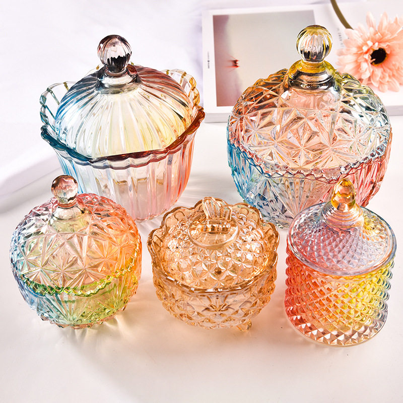 diy香薰蜡烛玻璃杯带盖 自制大豆蜡材料容器烛台北欧磨砂透明空杯,淘宝优惠券,粉丝福利购,淘宝优惠卷