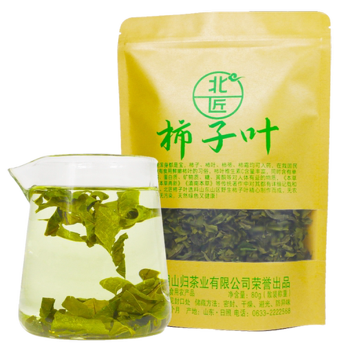 北匠野生柿子叶 正品炒制新鲜霜后柿树叶干中药材野生柿叶茶80g - 图3