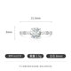 Douyin hot selling colorful treasure fireworks cut high carbon diamond ring women's electroplated real gold jewelry cross-border live broadcast dropshipping