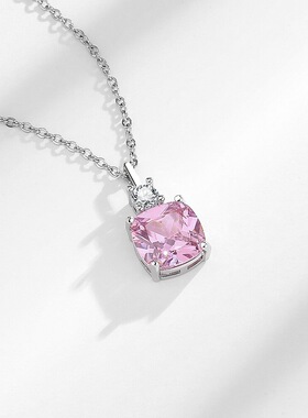 欧美新款跨境奢华微镶吊坠锆石女士香水瓶项链百搭锁骨链饰品批发