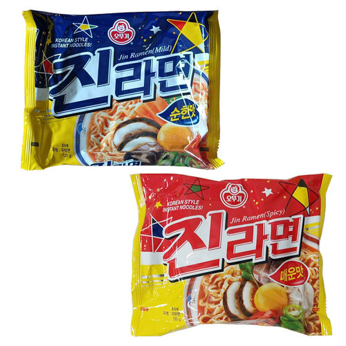 韩国进口不倒翁辣味金拉面5袋 韩式方便面汤面真拉面速食泡面煮面 - 图0