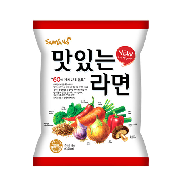 Korean spicy vegetable instant noodles 115g