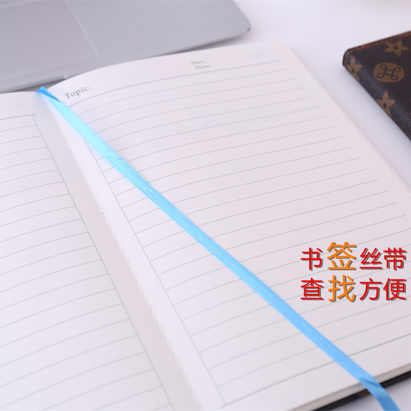 商务笔记本子A5加厚复古记事本B5工作办公会议记录本小随身手账本 - 图1