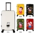 Lulu gấu phổ biến bánh xe đẩy trường hợp hoạt hình vali nữ phiên bản Hàn Quốc của vali nhỏ 20 inch tươi nam hộp 24 inch - Va li Va li