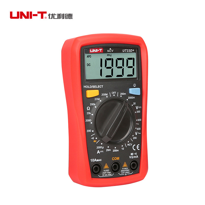 优利德数显式自动量程防烧万用表 优利德朗赛万用表