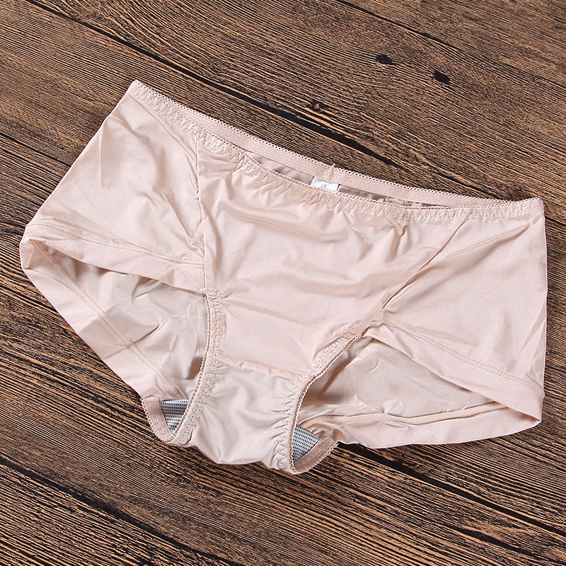 金薇内裤呼吸款内衣配套底裤平角无痕微豹纹肤黑色官方店薄款 - 图0