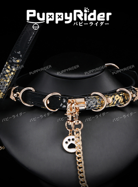PUPPYRIDER贝母宫铃项圈女m