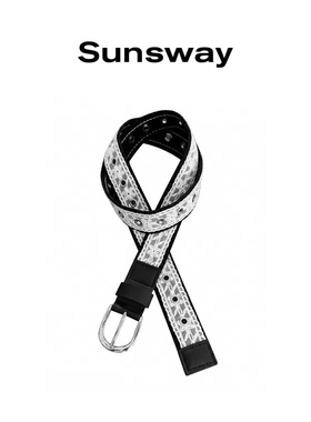 Sunsway蕾丝镂空Y2K朋克腰带