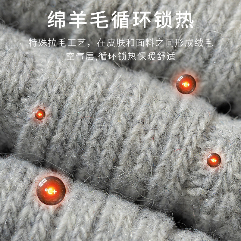 羊毛袜子过膝袜女冬季加绒加厚保暖毛绒大腿袜女士防滑高筒长腿袜,淘宝优惠券,粉丝福利购,淘宝优惠卷