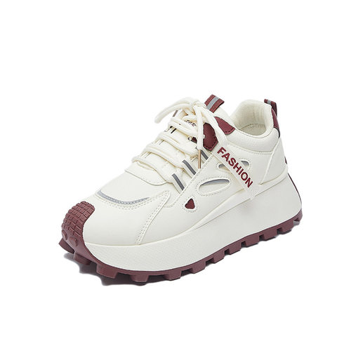 厚底增高老爹鞋女2026年春季新款软底百搭超火轻便运动休闲女鞋子 - 图3