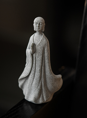 恬静生活青砂石中式单手僧