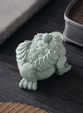 恬静生活石材中式茶宠装饰摆件