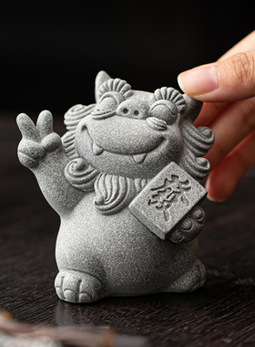 恬静生活青砂石中式装饰摆件