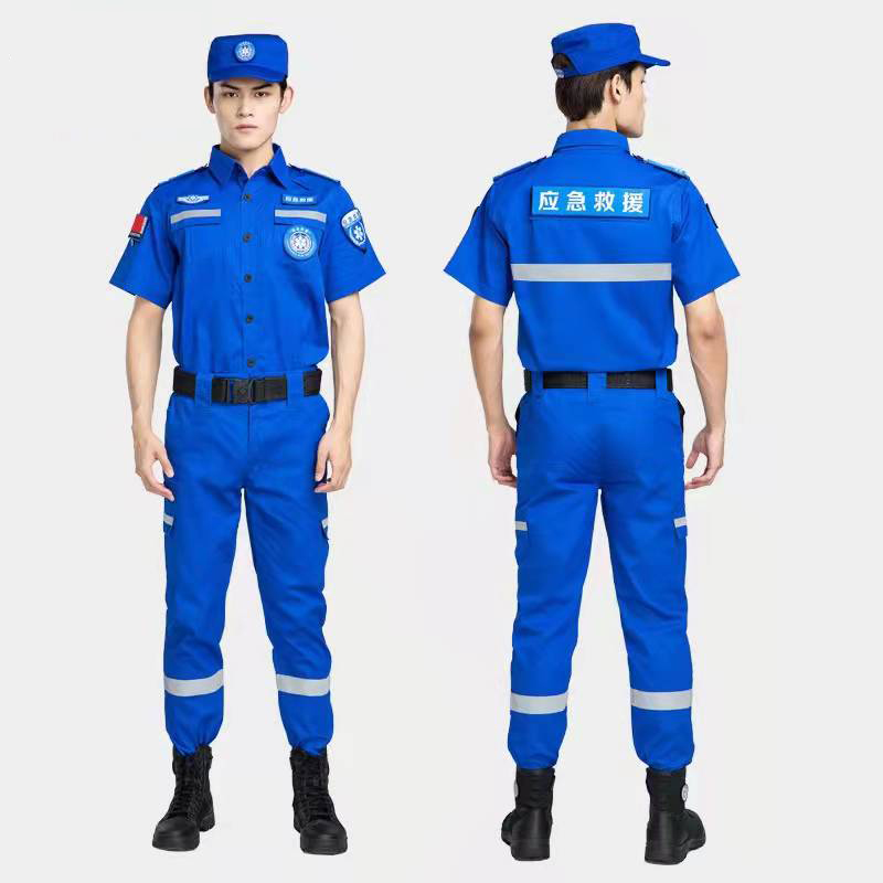 新款应急服救灾防静电耐磨工作服紧急搜救抢险服-图2