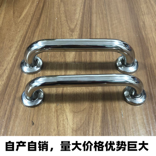 不锈钢暗装特厚焊盖抽芯弯头拉手豪华别墅庭院木门铝合金铁门把手 - 图2