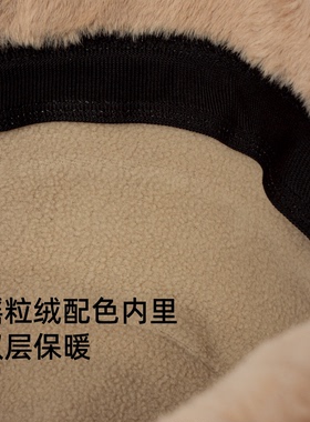 毛绒保暖渔夫帽女童帽子
