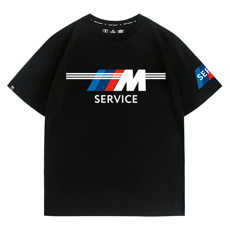 定制mservice-bmw汽车维修保养服务售后工作服纯棉夏季短袖男T恤 - 图3