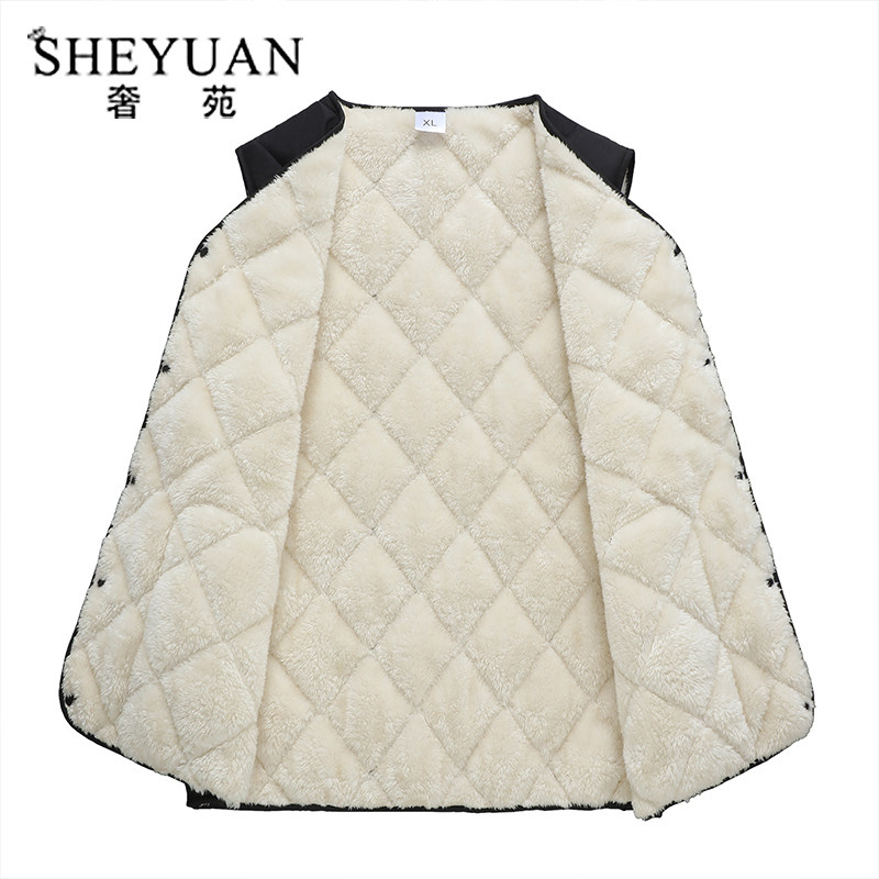 男加绒加厚修身无袖羽绒棉马夹 奢苑马甲