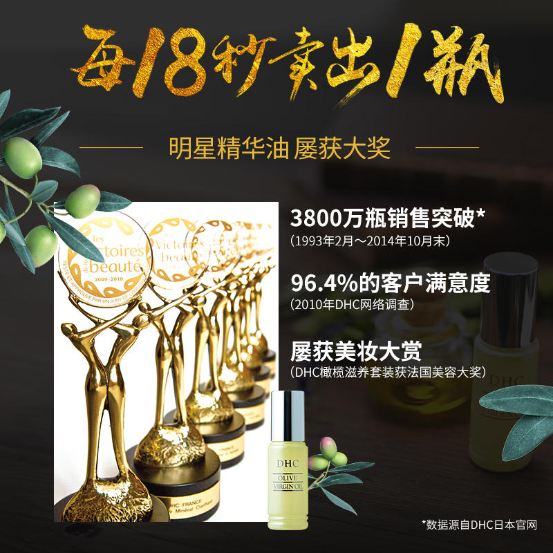 DHC海外旗舰店DHC【保税包邮】纯橄情焕采精华油30ml 橄榄油精华液补水保湿弹润1
