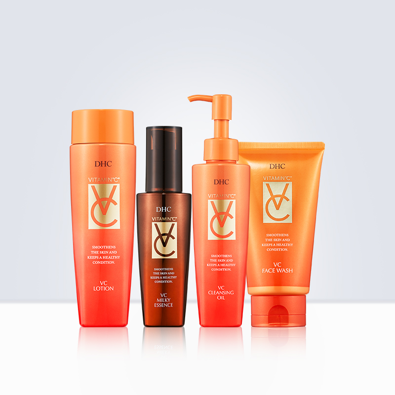 DHC海外旗舰店DHC【保税包邮】VC系列4件套装VC补水保湿辅助美白卸妆洁面清爽0