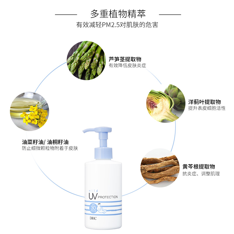 PA SPF30 防晒霜 200g 植物温和滋润防晒乳 日本集货 DHC PA SPF30 防晒霜 200g 植物温和滋润防晒乳 日本集货 DHC