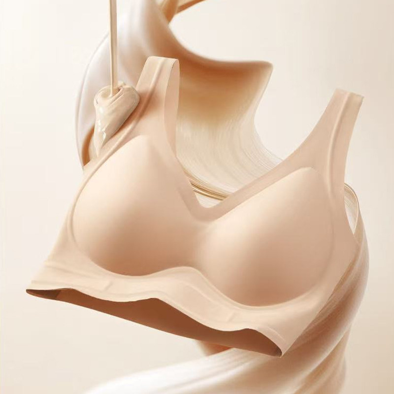 小云肌1352粉底液宽肩带内衣女夏薄款隐形衣果冻条无钢圈运动内衣