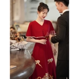 Вечернее платье, свадебное платье, китайский стиль, коллекция 2022, премиум класс, подходит для подростков