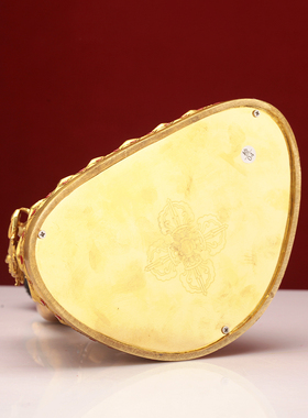 藏式纯铜七寸药师佛像佛用供奉摆件精品全身黄色1尺铜装物尼泊尔