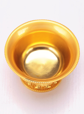 藏式合金供水杯供奉杯八供杯八吉祥供水碗室内佛堂供奉圣水杯摆件