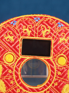 智能计手转数摇动伞盖藏式静音转桶筒家用摆件遮尘布大号LED充电