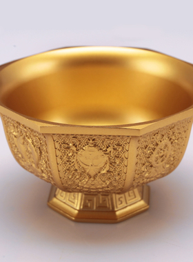 藏式黄铜水杯摆件家用装饰摆件
