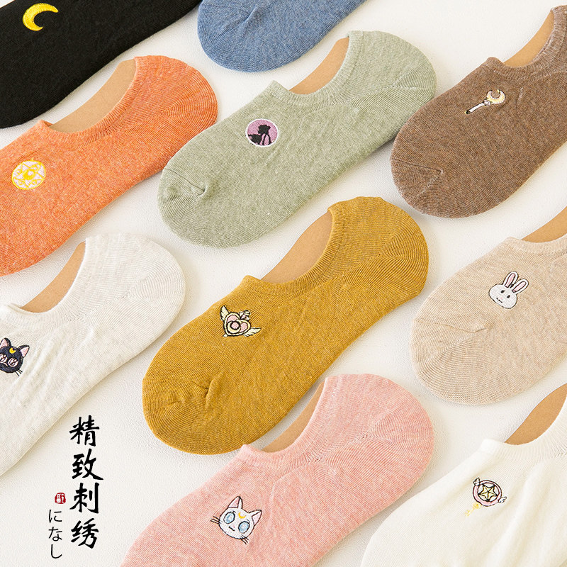 纯棉浅口夏季低帮隐形袜子 悠素短袜/打底袜/丝袜/美腿袜