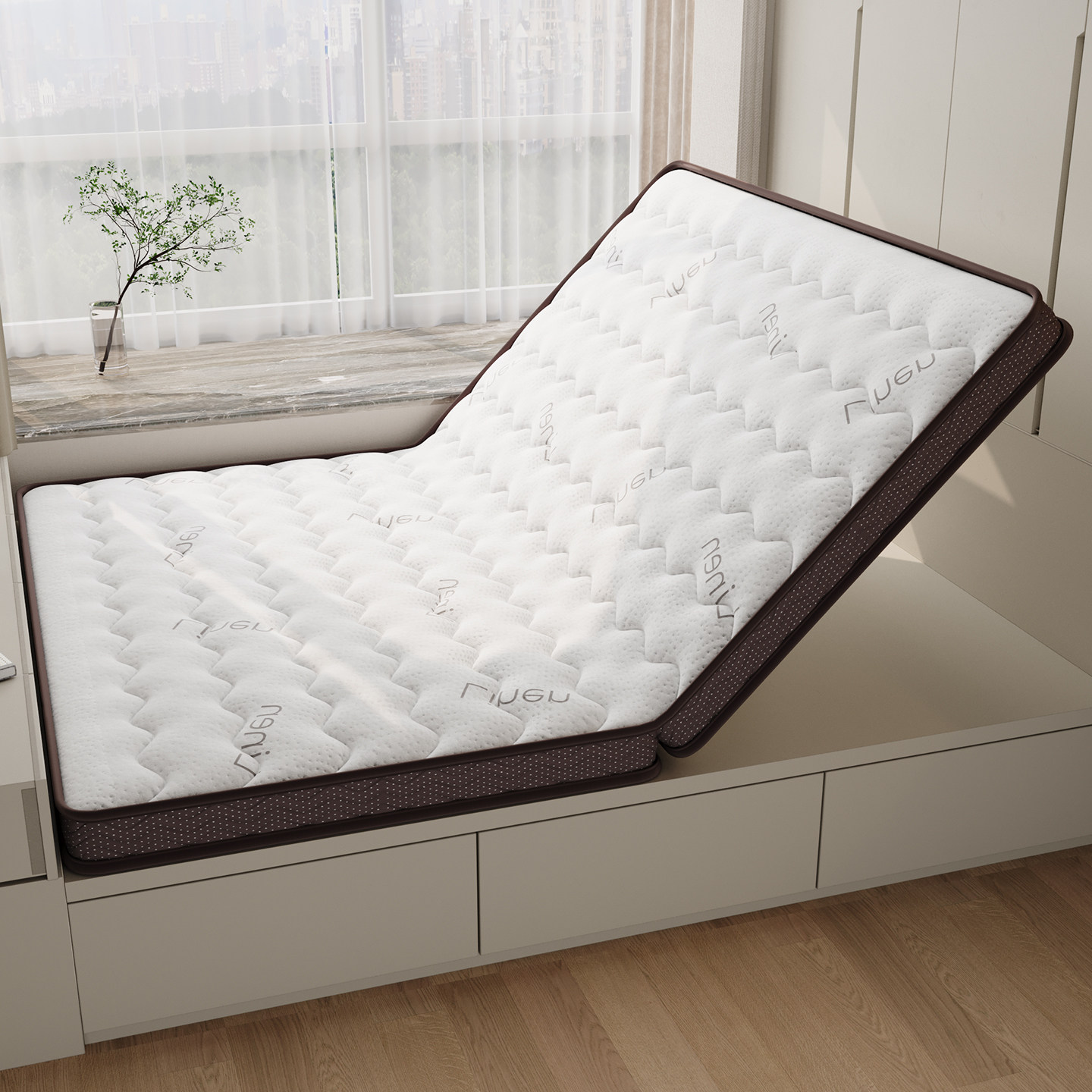 床垫硬垫天然纯椰棕榈垫子10CM折叠儿童床垫偏硬护脊专用定制硬垫,淘宝优惠券,粉丝福利购,淘宝优惠卷