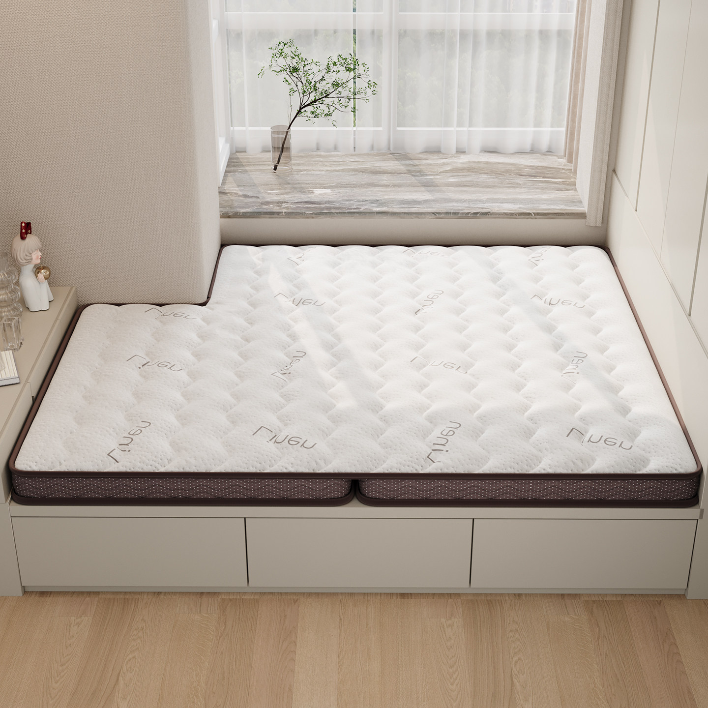 床垫硬垫天然纯椰棕榈垫子10CM折叠儿童床垫偏硬护脊专用定制硬垫,淘宝优惠券,粉丝福利购,淘宝优惠卷