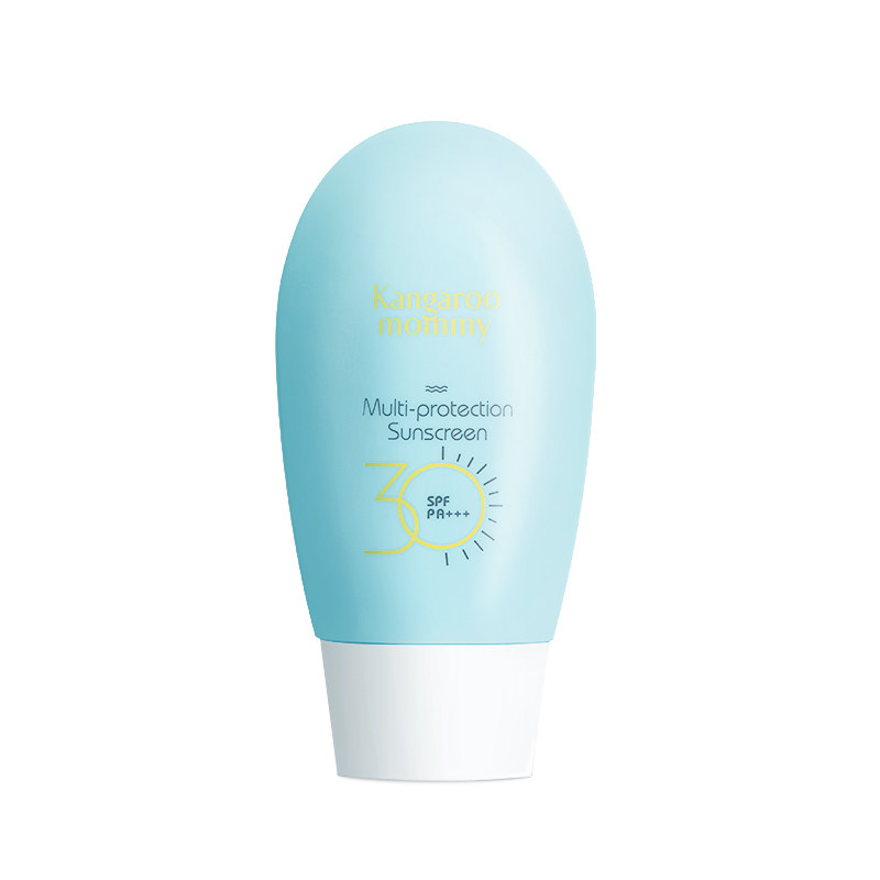 袋鼠妈妈孕妇防晒霜乳天然隔离纯 袋鼠妈妈嫩绿儿防晒/隔离