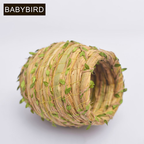 田园草编鸟窝珍珠玄凤虎皮牡丹鹦鹉用品挂窝小鸟窝鸟巢草窝繁殖箱 - 图1
