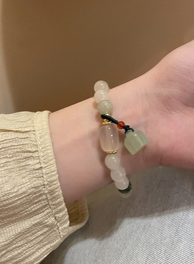 民族风莲蓬吊坠手链新中式个性潮流手串简约小众清新感手饰批发女