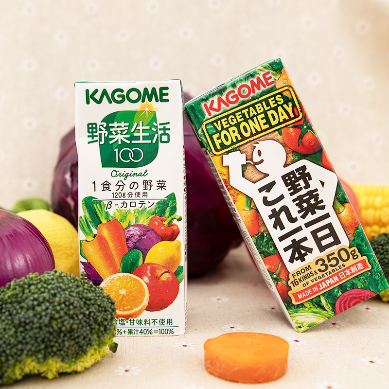 日本进口Kagome可果美野菜生活果蔬汁水果汁蔬果汁蔬菜番茄汁饮料-图1