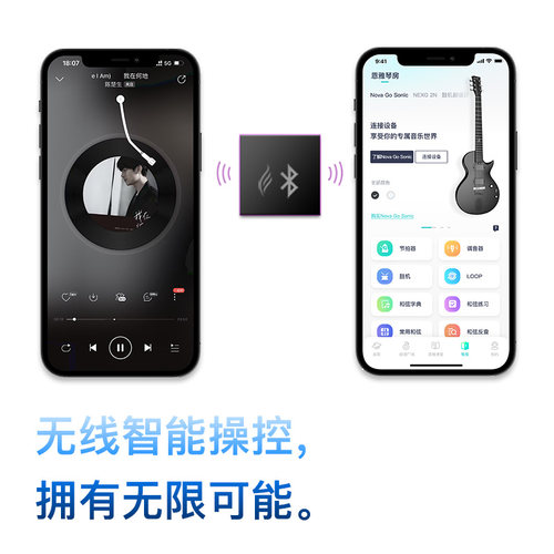【ENYA】ENYA恩雅NovaGo Sonic一体智能碳纤维电吉他 初学者入门 - 图3