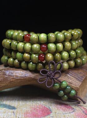 2026檀木佛珠 佛珠手链 时尚饰品 个性赠品 仿檀木 佛珠108 佛珠