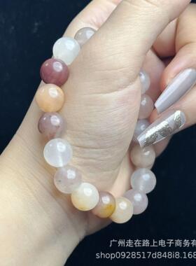 2026新款天然紫罗兰玉石手链时尚百搭新疆金丝玉素单圈手串女首饰