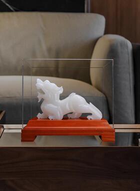 2026天然玉石貔貅摆件一对家居客厅玄关办公室桌装饰风水摆设开业